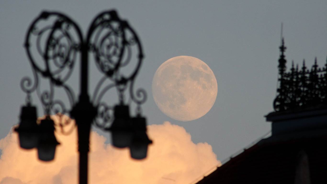 Vollmond ist überall gleichzeitig auf der Welt
