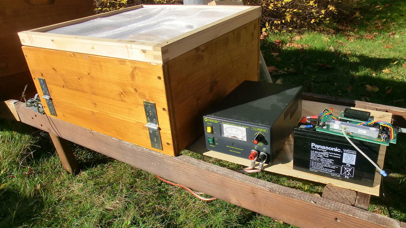Prototyp der Bienen-Sauna